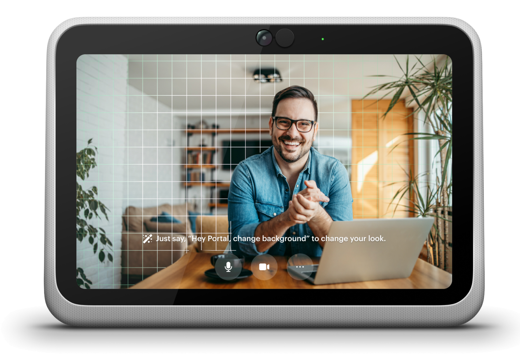 Portal Assistant change background voice interface